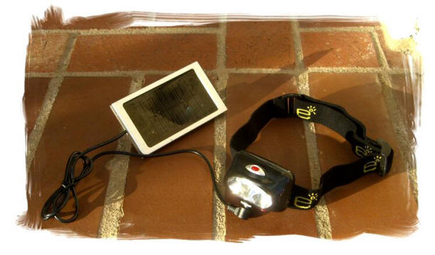 EL8 Solar energy LED Headlamp-Solar Panel