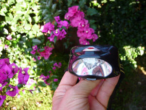 EL8 Solar Headlamp sequencing On-Off button